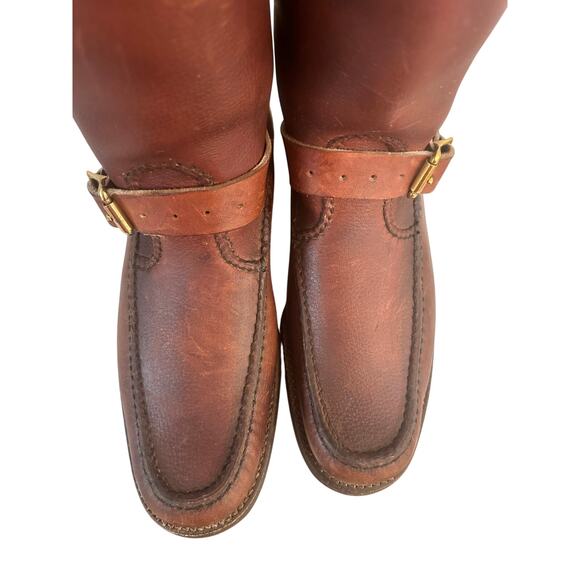 Gokey USA Vintage 'Botte Sauvage' Snake Proof 17" Boots Men Size 8.5 B-Excellent - Picture 6 of 16